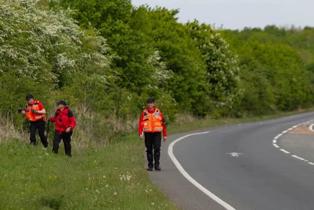 Police and Cambridge SAR conduct a search and rescue for a 4th person thought to seriously injured in a fatal collision on the A605,
A605, Peterborough
07/05/2017. 
Picture by Terry Harris. THA