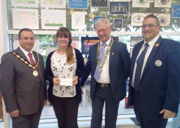 Northborough School won the School Prize, presented by Mayor of Market Deeping councillor Wayne Lester, Rotary Club president Carl Midgley and Martin Reece, manager of Market Deeping Tesco.
