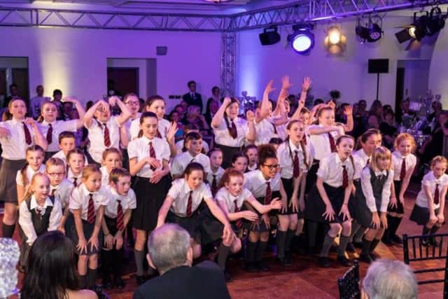The Tu Danse musical theatre performers at the NSPCC fundraising event