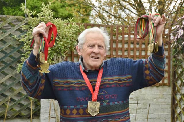 Mick Russell who has now completed 20 London Marathons EMN-170427-183640009