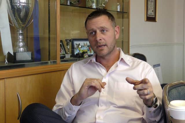 Posh chairman Darragh MacAnthony.