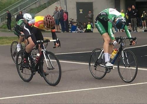 Ed Lowe is pipped on the line.