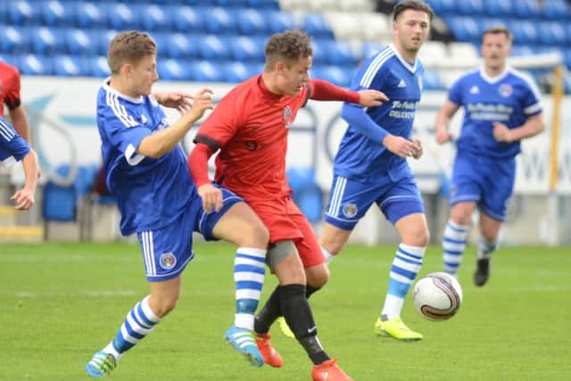 PFA Senior Cup Final action from ICA Sports' win over Pinchbeck. Photo: David Lowndes.