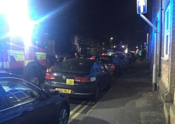 The scene in Cromwell Road last night. Photo: Community First
