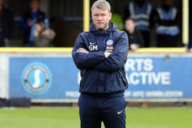 Posh boss Grant McCann.