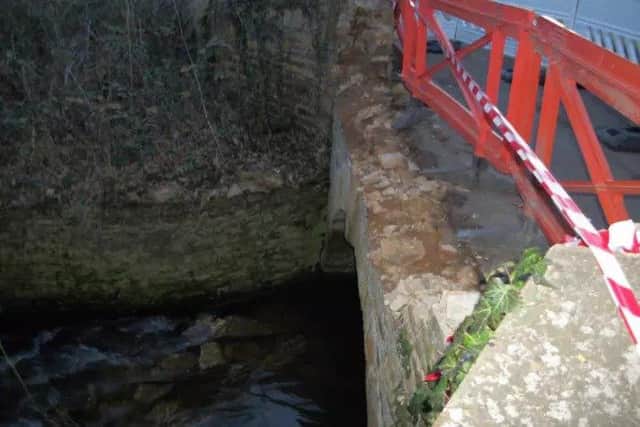 Nassington Road at Fotheringhay was closed due to damage to the bridge. Pictures: David Carress