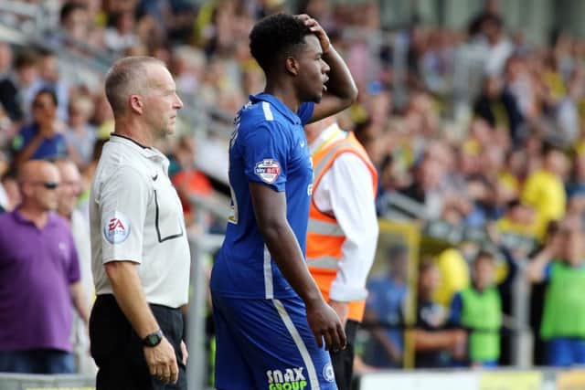 Posh midfielder Jermaine Anderson.