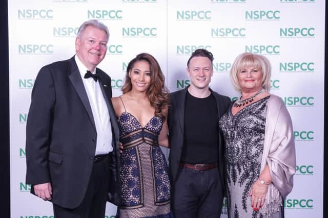 From left, Chris Collier with Karen and Kevin Clifton and event organiser Carol Collier.