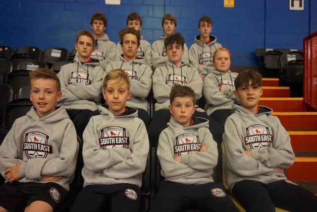 The Phantoms youngsters who represented the South East.