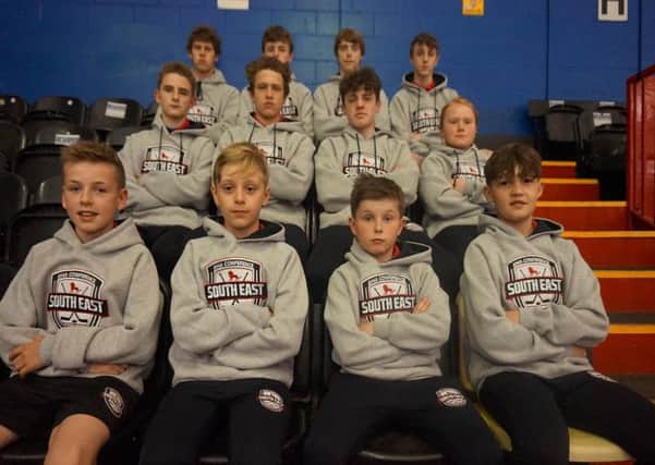 The Phantoms youngsters who represented the South East.
