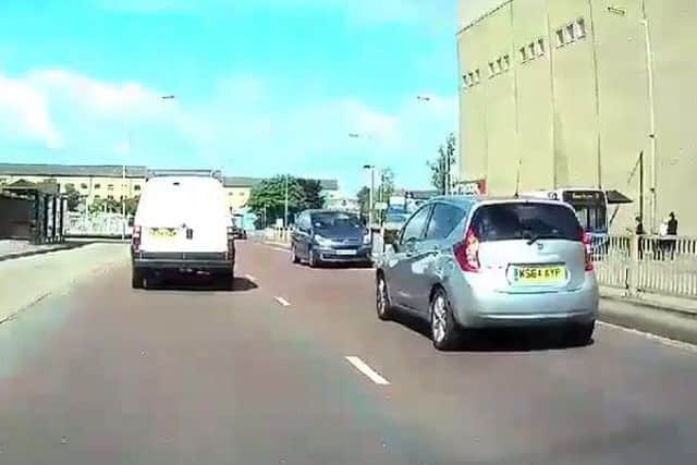 Dashcam footage captures moment motorist drove head-on into traffic on Bourges Boulevard