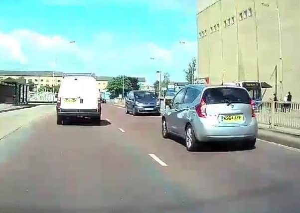 Dashcam footage captures moment motorist drove head-on into traffic on Bourges Boulevard