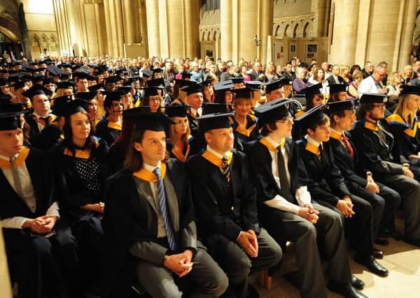 A University Centre Peterborough graduation ceremony at the cathedral ENGEMN00120130926212132