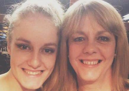 Charlotte Hart, 19 with her mother Claire Hart ANL-160720-154704001