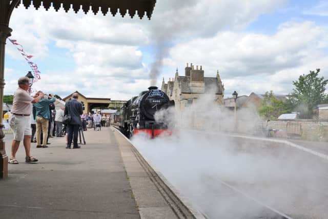 40th anniversary VIP day at Nene Valley Railway at Wansford.  The Royal Scot locomotive EMN-170106-191826009