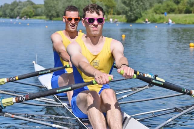George Bushell and Michael King won the Men's Novice double sculls on Sunday.