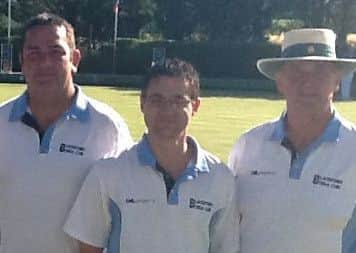 Blackstones winners Jonathan Earl, Adam Warrington and Martyn Dolby.