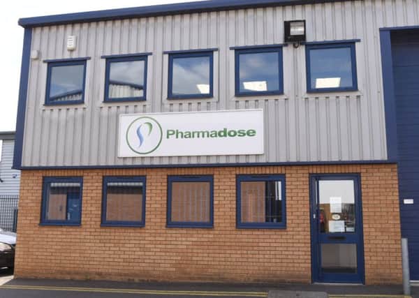 The headquarters of Pharmadose, in Dodson Way, Fengate, Peterborough.