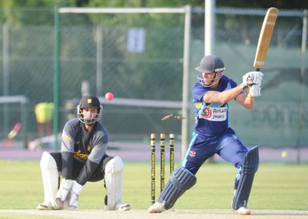 Bourne's Quewin O'Connor is bowled for nine. Picture: David Lowndes