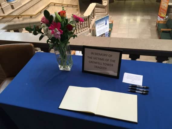 The Book of Condolence in Peterborough City Hall today