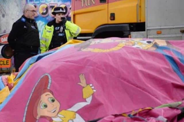 The scene of the bouncy castle tragedy in Essex last year.