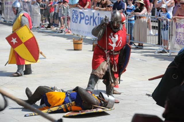 Heritage Festival 2017 . The Normans display EMN-170617-173808009