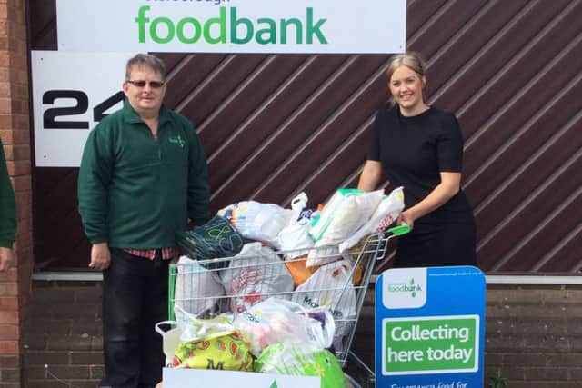 XL Displays donates goods to Peterborough Foodbank.