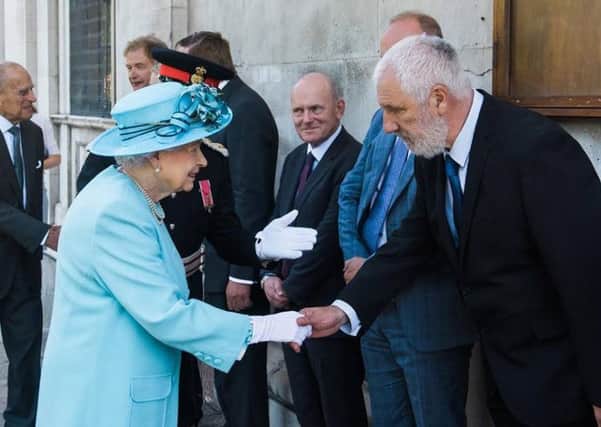 Stanley Kaye meeting the Queen