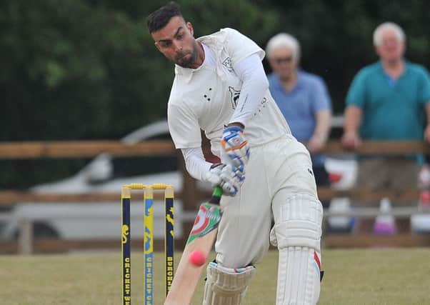 Zeeshan Manzoor cracked 79 not out for Ketton at Foxton.