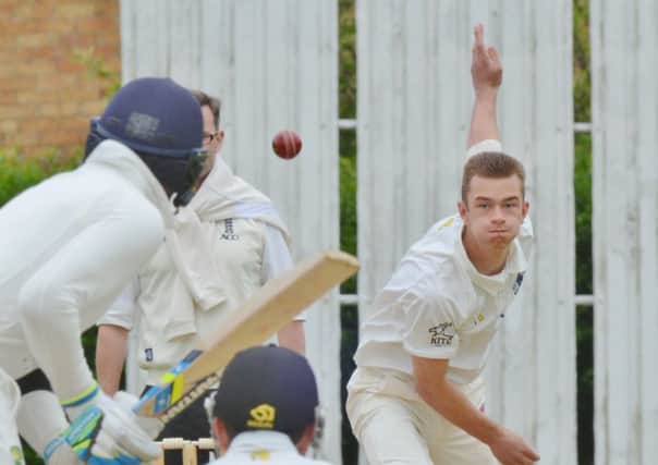 Connor Parnell bowled well for Peterborough Town against High Wycombe.