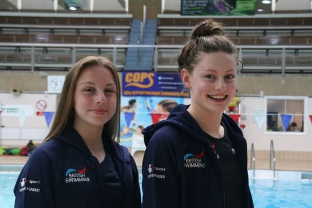 Amelia Monaghan and Rachel Wellings in their Team GB kit.