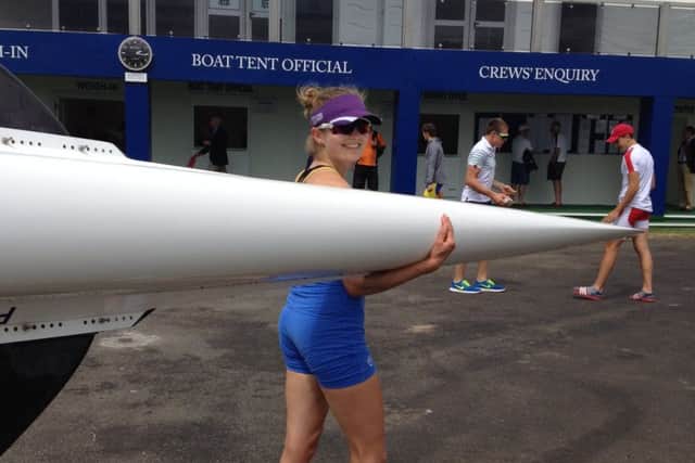 Camilla Plumb pictured at Royal Henley qualifying.