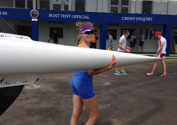 Camilla Plumb pictured at Royal Henley qualifying.
