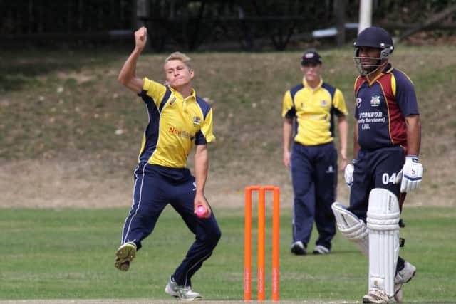 David Sayer, seen here in a National T20 quarter-final,  is back in action for Peterborough Town against Oundle.