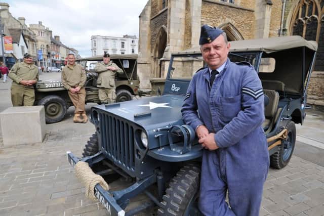Armed Forces Day parade 2017 in the city centre.   Chris Goodwin with his RAF jeep EMN-170625-084703009