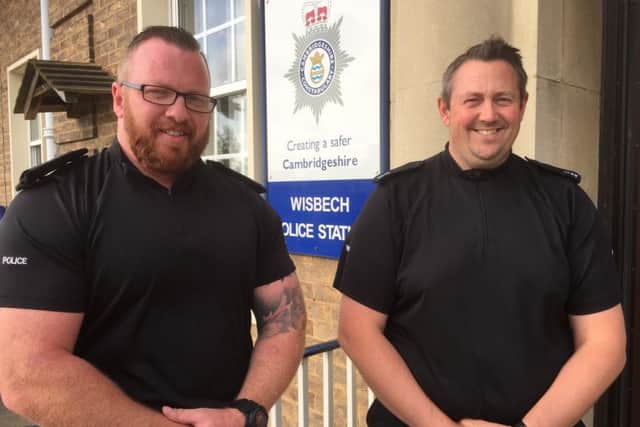 PC James Moore and PC Carl Stoppard