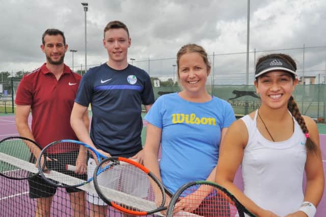 City of Peterborough's victorious Don Brace Cup team, from left, Mark Ormston, James Lewis, Katrin Turvey, Thalia Martin. Photo: David Lowndes.