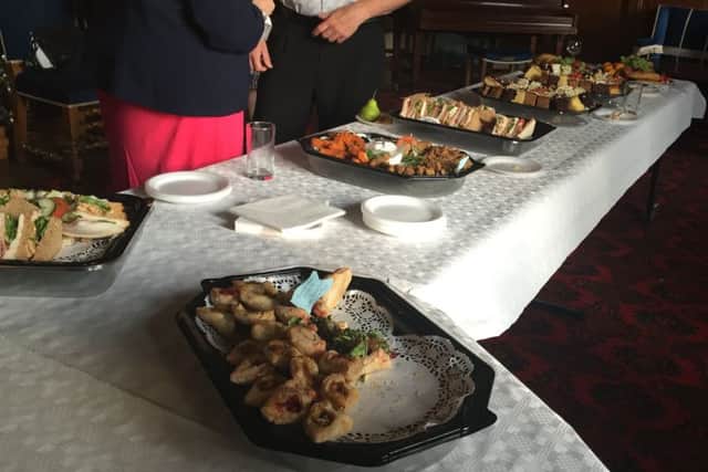 Food served during last weeks extraordinary council meeting