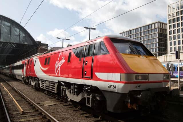 The first Virgin East Coast train at the launch of Virgin Trains East Coast. Photo: David Parry/PA Wire EMN-150303-144918001