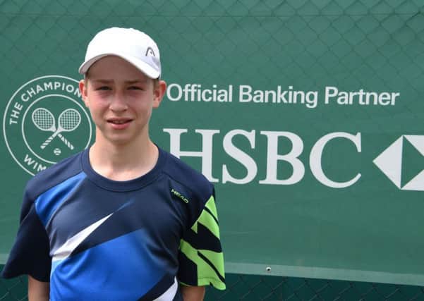 Zachary Cox at the HSBC Road to Wimbledon East Regional Qualifier.