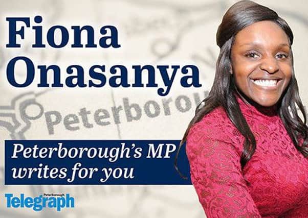 MP for Peterborough Fiona Onasanya
