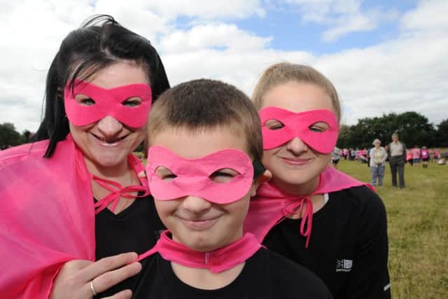 Race for Life 2017 at Ferry Meadows. Runners   Lucy, Harvey and Ruth  Slater EMN-170207-194548009