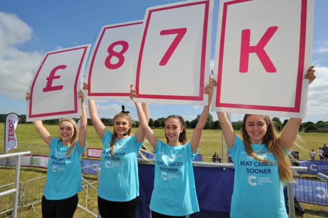 Race for Life 2017 at Ferry Meadows.   Cash raised from the run EMN-170207-195118009
