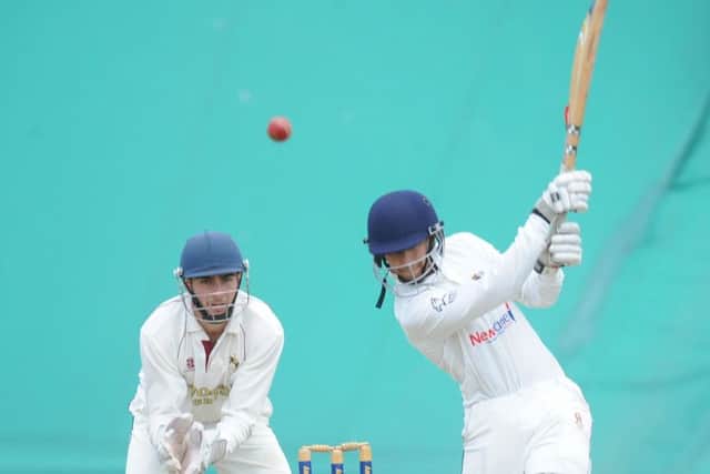 Sohail Hayat batting for Peterborough Town against Nassington. Photo: David Lowndes.