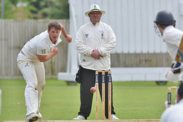 Peterborough Town fast bowler Joe Dawborn's battle with Oundle opener Hanno Kotze will be crucial.