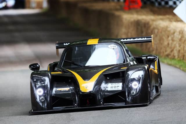 The Radical RXC Turbo 600R in action - the 2,000th car produced by Peterborough's Radical Sportscars.