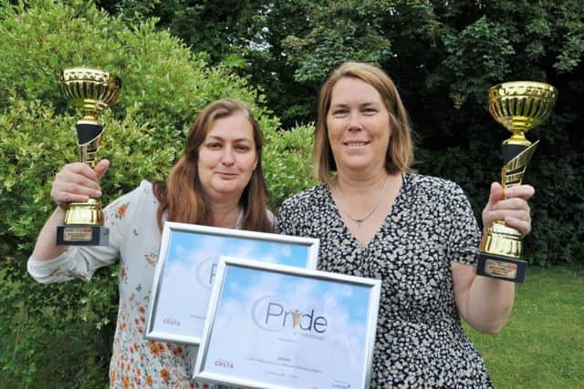 Pride in Peterborough bravery award recipiants Nicky Alexander and Gerry Wells EMN-170630-183211009