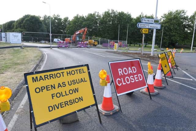 the road closure
