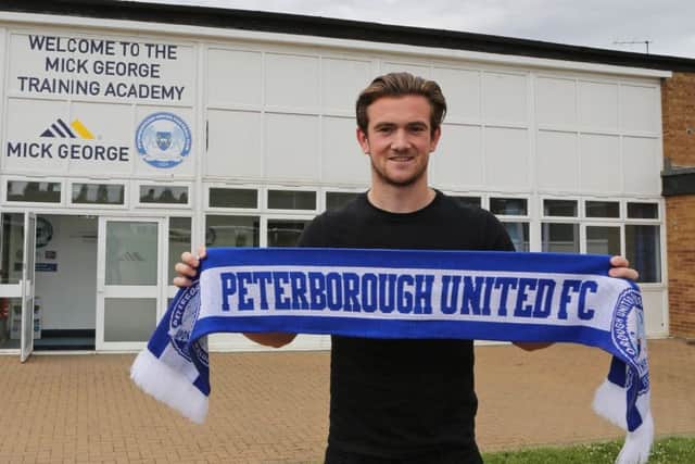 New Posh striker Jack Marriott could make his club debut at Nuneaton. Photo: Joe Dent/theposh.com.