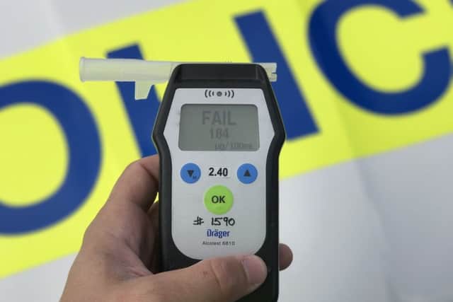 The breath test showing 5 times the legal drink drive limit